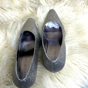 Karen Scott. Clancy womens silver pumps heels shoes